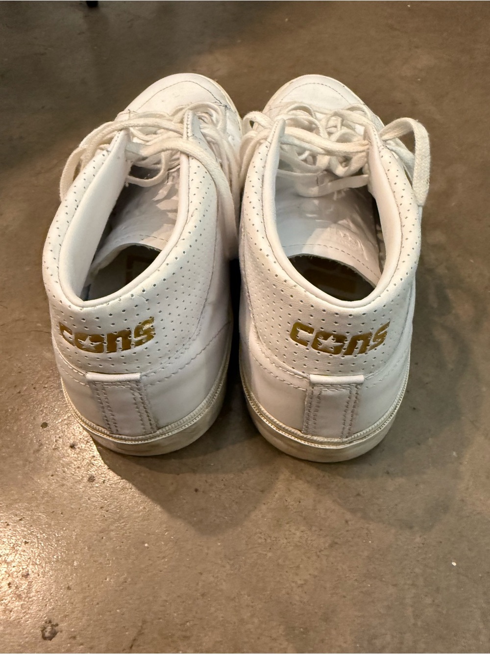 Converse Cons Louie Lopez Pro Men’s White Low-Top Leather Sneakers - Picture 3 of 9